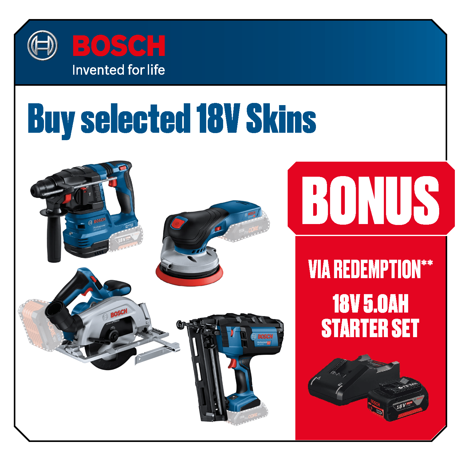 1000 Redemption LP Product Tiles - BOSCH Autumn1